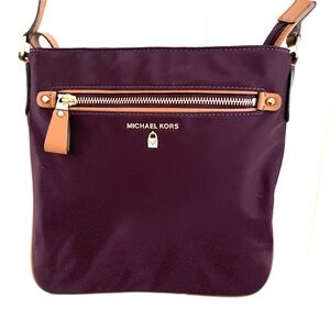 Michael Kors Kelsey Dark Purple Crossbody Bag